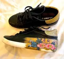 Silent D painted sneakers