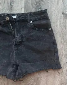 Black Jean Shorts