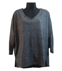 Old Navy Charcoal Gray V-Neck Sweater Size Large EUC #1852