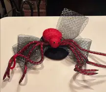 Red Spider Hat Black Lace