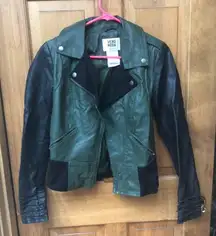 faux leather jacket