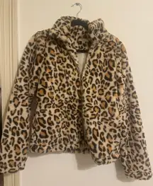 Cheetah Fuzzy Jacket