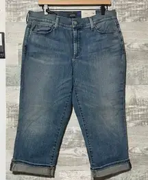 NYDJ Marilyn Crop Cuffed Lift Tuck 14 Ladies Jeans NWT