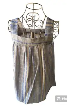 NWT Doe & Rae blue square neck top S