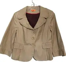 Cute short swing jacket with 3/4 sleeves