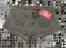 Light Denim Low Waisted Women’s Micro Shorts - Edikted