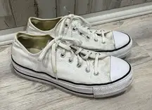 Converse *Flaw All Star Chuck Taylor White Low Top Platform Sneakers Womens 9.5