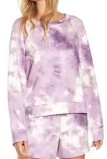 Wildfox Tie Dye Stars Sweatshirt & Short Lounge Co-Ord Sets