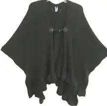 Apt.9 Black fleece like cape one size