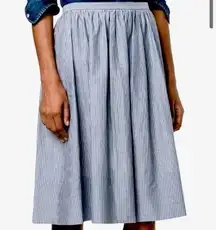 Vince blue and white, two pocket, Cotton, midi skirt. Size 12