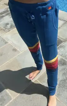 Aviator Nation double 5 stripe sweatpants - S