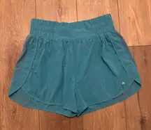 blue shorts