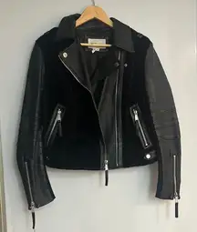 MOVING SALE BCBGeneration Faux Fur Leather Moto Jacket