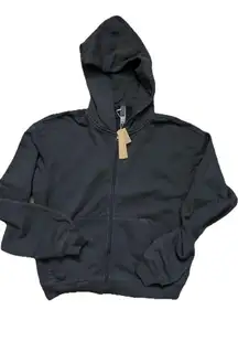 SKIMS Womens S French Terry Hoodie Full Zip Ash Sz Small