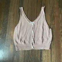 Sincerely Jules button down sweater vest tank