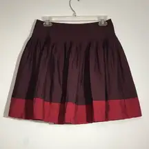 New York & Company Maroon and Red Skirt Size 2