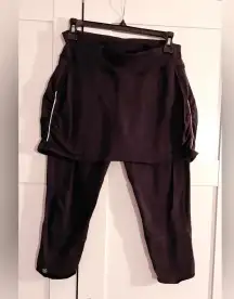 Athleta Dynamic Duo Athletic Skirt Crop Legging Combo Black Size Small