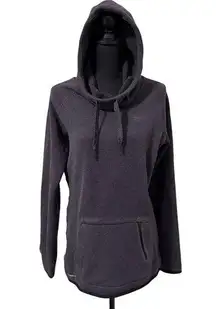 Nike  Ladies Fleece Therma-Fit Hoodie Large Dark Gray 548808-032 Mock