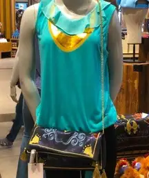 Disney  Parks Princess Jasmine Tank Top Halloween Cosplay Blouse/Shirt Size XXL