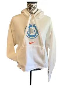 NIKE LA Clippers Essential Logo Cropped Pullover Hoodie