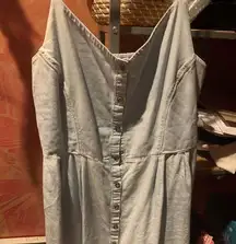 Old Navy  light chambray button‎ down dress