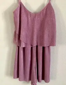 Nwot no comment  mauve pleated romper small