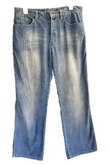 Vintage Nautica Corduroy‎ Blue Jeans Stretch 32 X 28 Bootcut