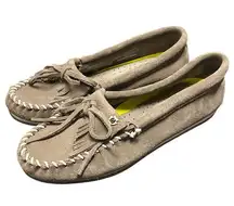 Minnetonka Women's Suede Kilty Moccasins 4301‎ Size 8