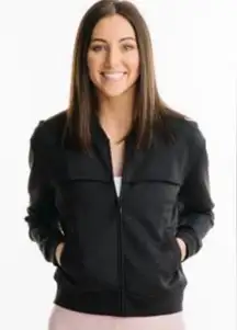 Zyia Active Black Mesh Primo Activity Jacket Full Zip Ventilation‎ Size Small