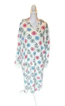 Life Is Good Plush Hooded Nightgown Dress With Pockets Christmas Womens Medium