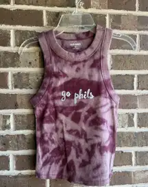 Custom made Philadelphia phillies acid wash tank top