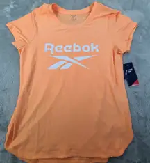 Reebok Womens Short Sleeve Crewneck Short Sleeve T-Shirt NWT Coral Size XL