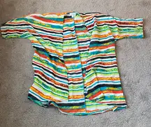 Lularoe Simply Comfortable Multicolor Cover Up SIZE 3