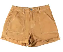 RSQ Womens 27 Tillys Pumpkin Cotton Cargo High Rise‎ Shorts