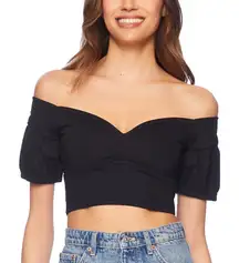 Susana Monaco Sweetheart Puff Sleeve Top