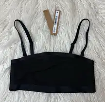 Skims Sheer Sculpt Bandeau Onyx Size XXS