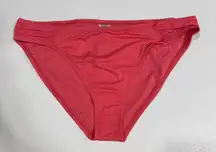 Tommy Bahama Women's Pearl Side-Shirred Hipster Bikini Bottom Sz. XL Coral Coast