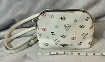 ICING White Crossbody Bag with Fun Prints