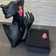 Fashion Flamingo Earrings-NWOT