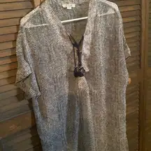 Simply Noelle Gray Swim Coverup