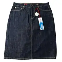 AG ADRIANO GOLDSCHMEID Indigo Denim Knee length Skirt NEW Size 27