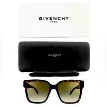 NWT🕶️Authentic Givenchy Women's Havana Square Sunglasses