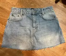 NWOT denim mini skirt