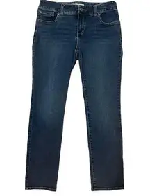 Chico's Platinum Denim Blue Jeans Size 0.5‎ / US 6 Stretch Denim Mid Rise