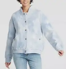 Universal Thread 100% Gauzy Cotton Cloud Tie Dye Bomber Jacket Size S