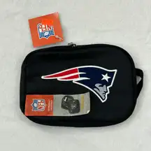 Team New England Patriots Small Zip iPod Cell Phone Make Up Travel Case Bag
