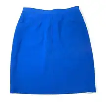 Vintage Burberry Pencil Skirt‎ Womens 4 Blue
