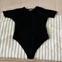 Zara Black Basic Bodysuit