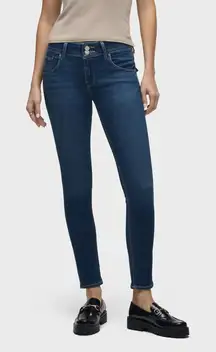 Hudson Collin Flap Skinny Blue Stretch Straight Jeans‎ Casual Designer