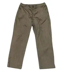 Women's  Bronze Lightweight Organic Cotton Blend Crop Pants 12 32x26